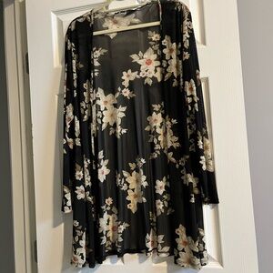 Floral Sheer Kimono Cardigan